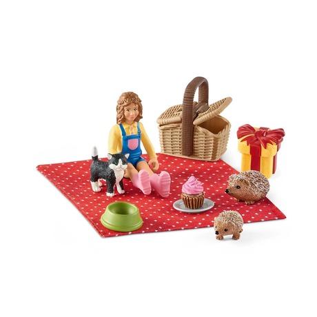 SCHLEICH FARM LIFE ANIMALI DELLA FATTORIA BIRTHDAY PICNIC 42426