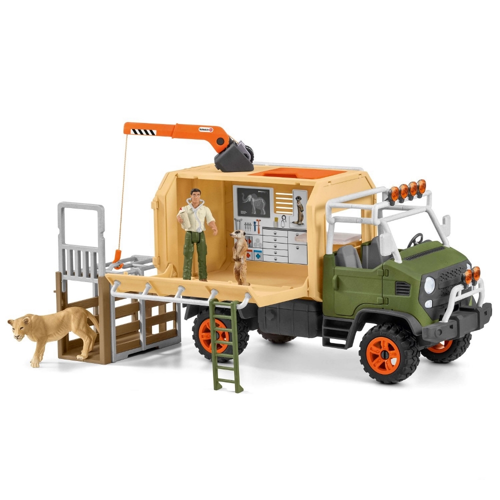 SCHLEICH  CAMION SOCCORSO ANIMALI 42475