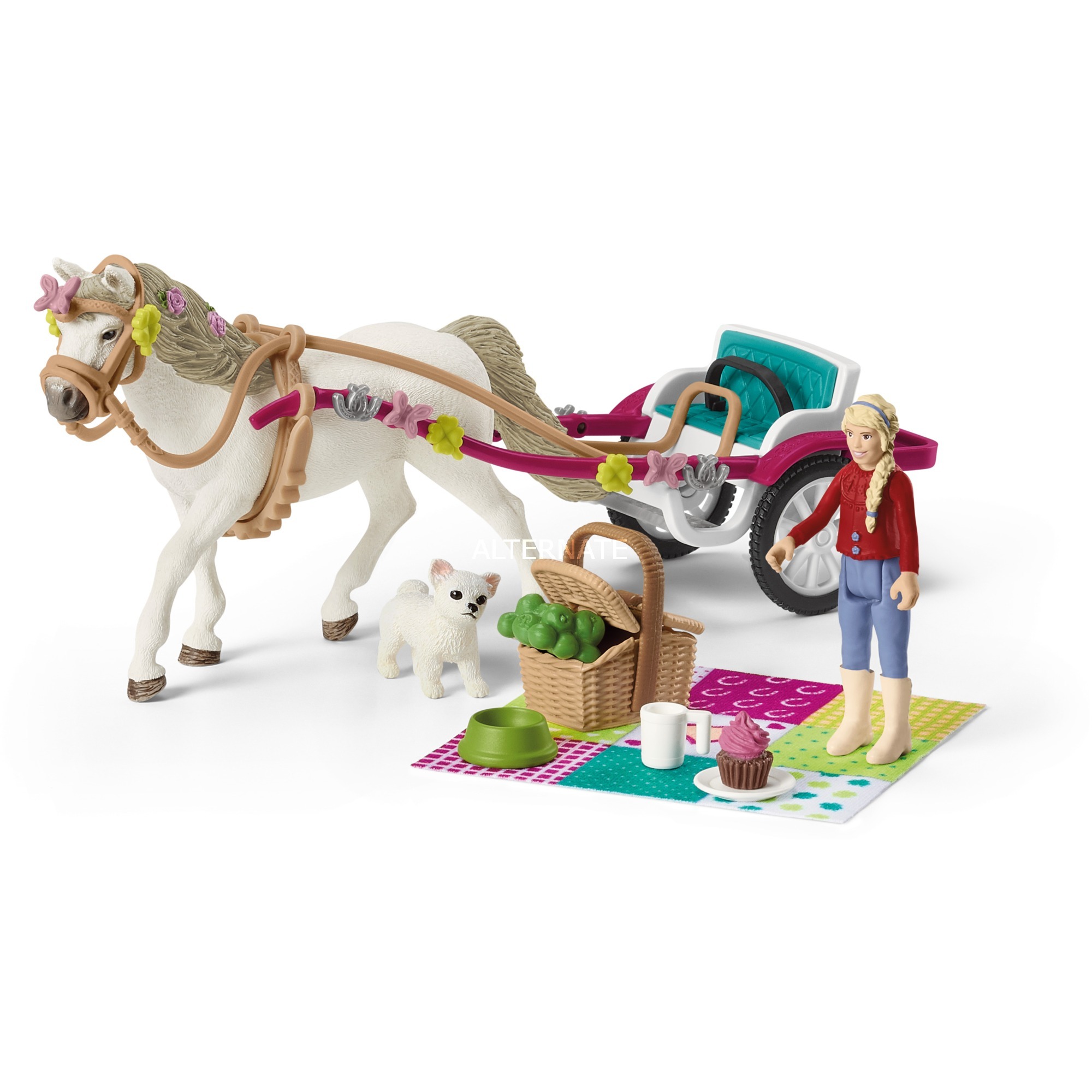 SCHLEICH HORSE CLUB CARROZZA CON CAVALLO 42467