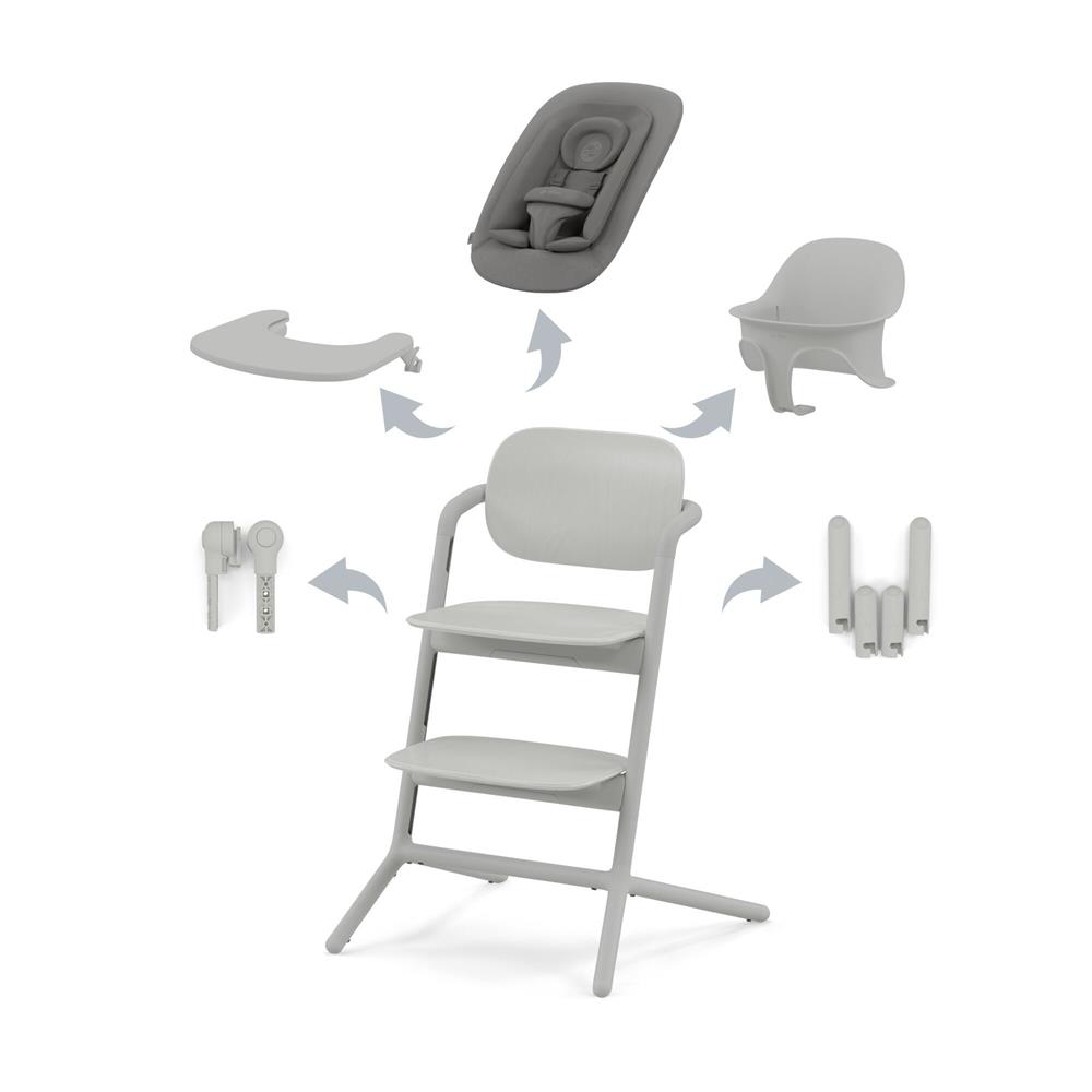 CYBEX SEGGIOLONE LEMO 4-IN-1 SUEDE GREY 521003215
