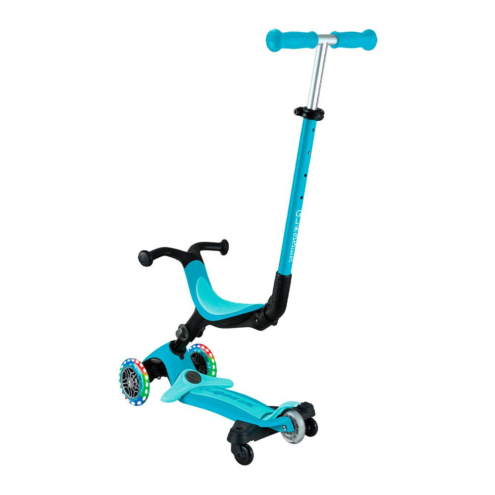 GLOBBER GO-UP ACTIVE LIGHTS 360° - AQUA IDD749-300