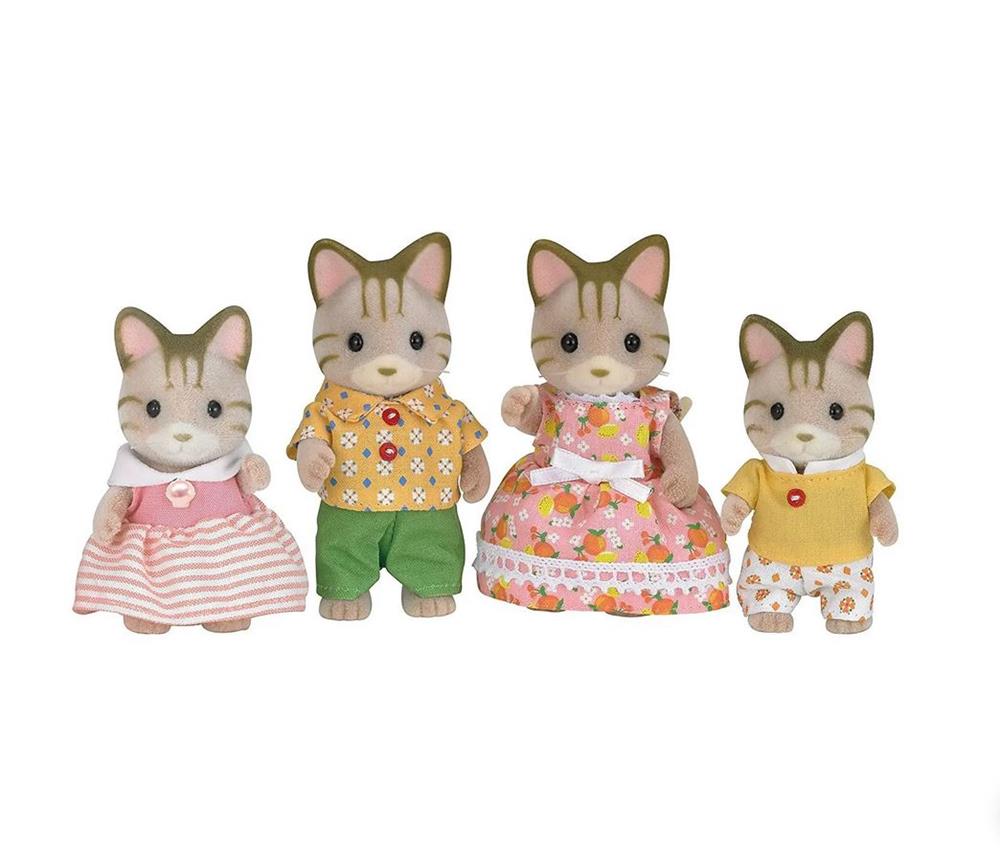 SYLVANIAN FAMILIES FAMIGLIA GATTO STRIATO 5180