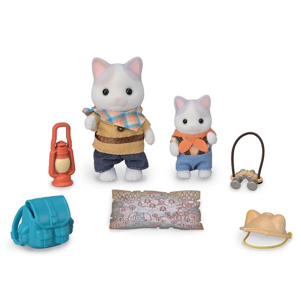 SYLVANIAN FAMILIES SET DA ESPLORAZIONE - FRATELLO E BEBE' GATTO LATTE 5763