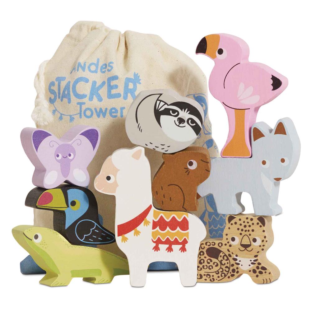 LE TOY VAN ANIMALI DELLE ANDE IMPILABILI PL113