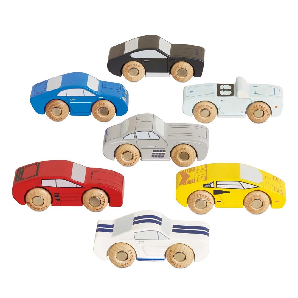 LE TOY VAN SET AUTO SPORTIVE CLASSICHE - 7 PZ TV445