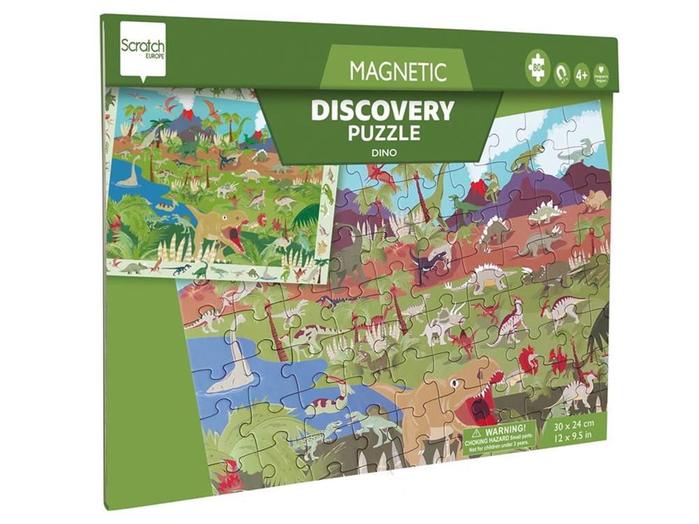 SCRATCH PUZZLE DA GRATTARE MAGNETICO DISCOVERY DINO - 81 PZ 6181231