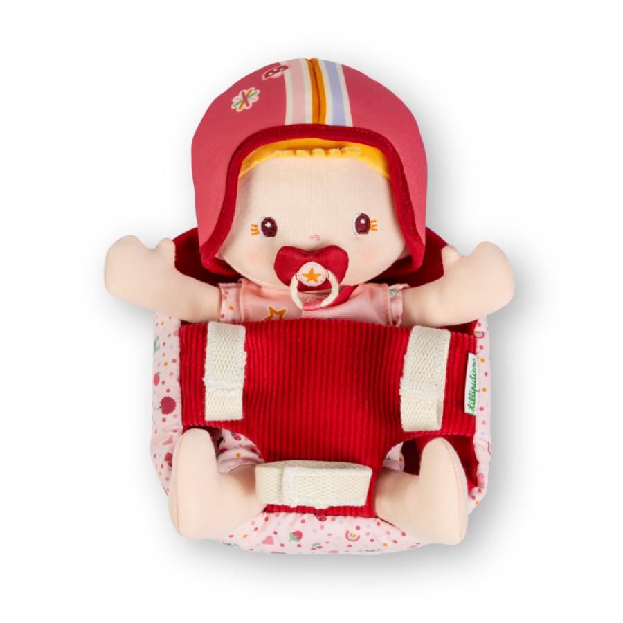 LILLIPUTIENS BAMBOLA DI STOFFA LENA E SEGGIOLINO PER BICI 83633