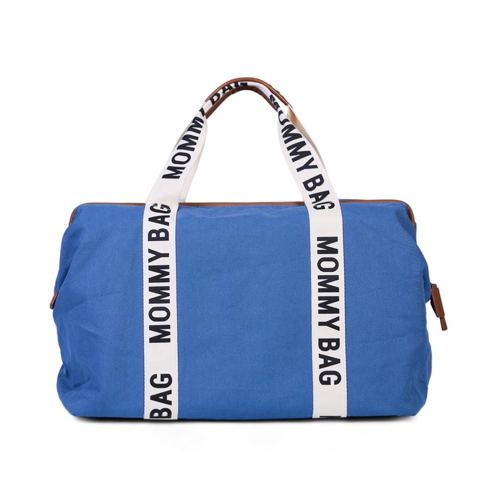 CHILDHOME MOMMY BAG BORSA PER IL CAMBIO - SIGNATURE - TELA INDIGO