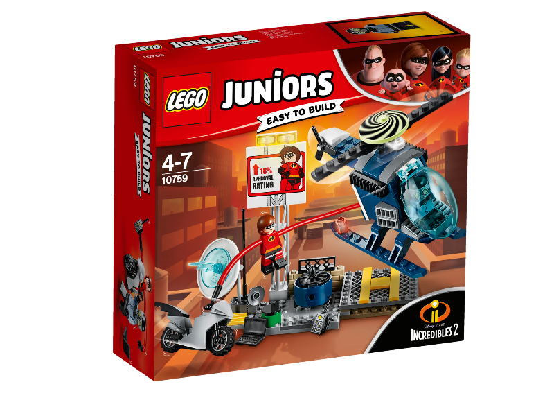 LEGO JUNIORS INSEGUIMENTO SUL TETTO DI ELASTIGIRL 10759