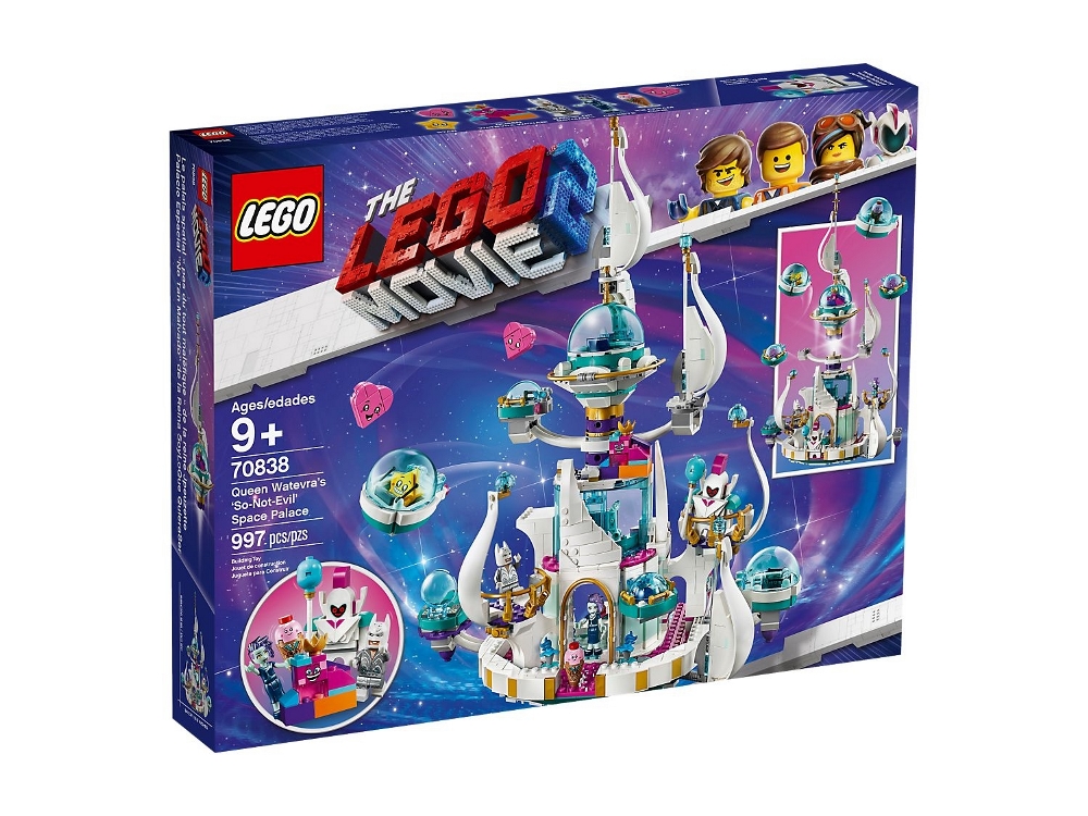 LEGO THE LEGO MOVIE 2 - REGINA WELLO KE WUOGLIO E IL PALAZZO SPAZIALE 'MEZZO MALVAGIO' 70838