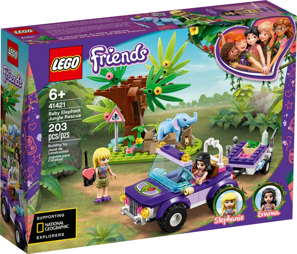 LEGO FRIENDS SALVATAGGIO NELLA GIUNGLA DELL'ELEFANTINO 41421