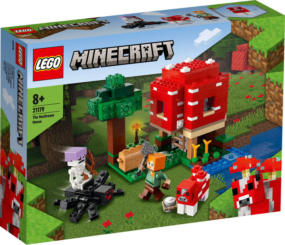 LEGO MINECRAFT LA CASA DEI FUNGHI 21179