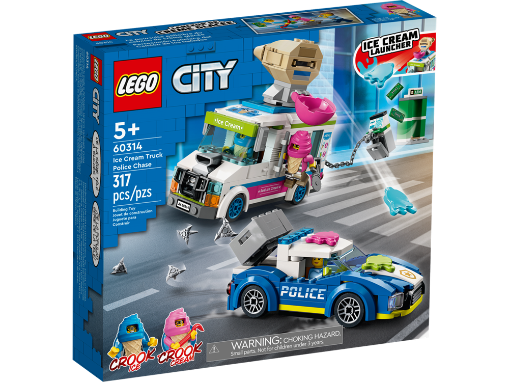 LEGO CITY IL FURGONE DEI GELATI E L’INSEGUIMENTO DELLA POLIZIA 60314