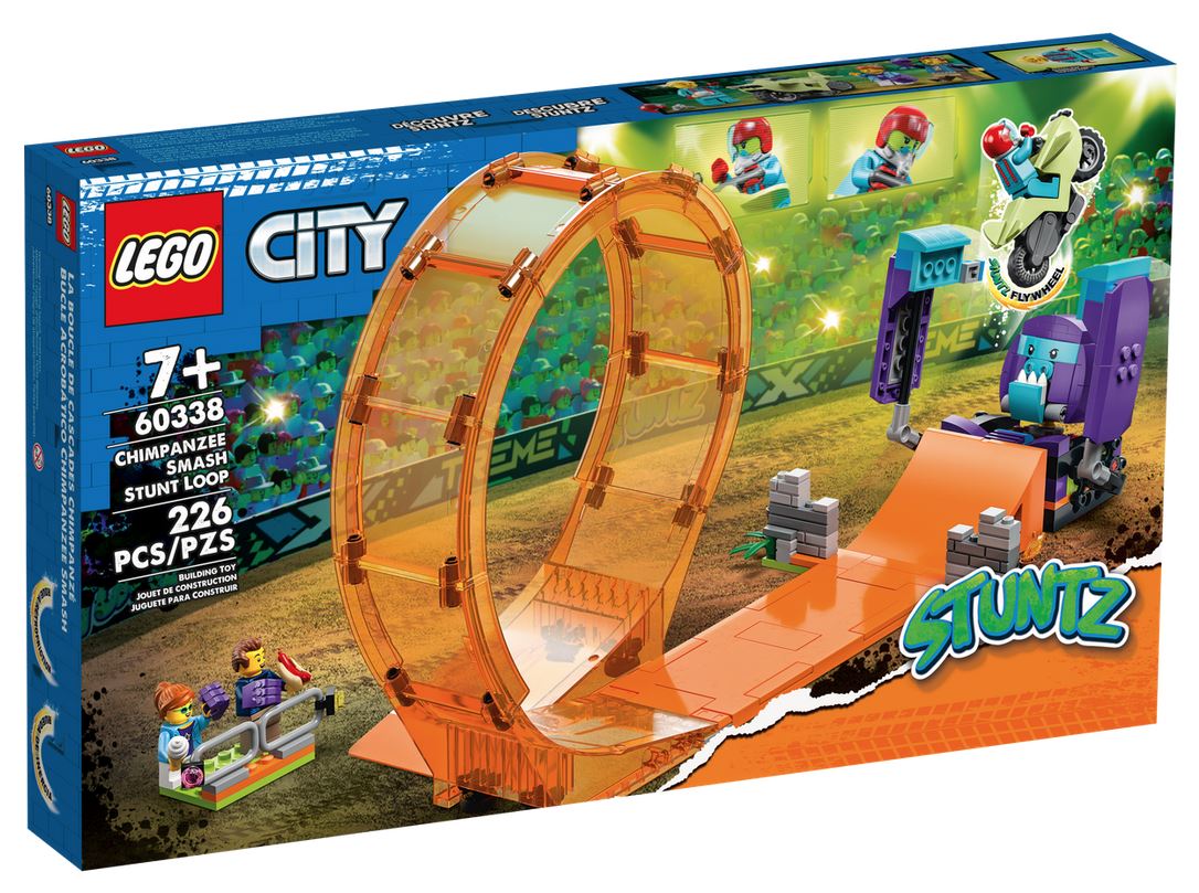 LEGO CITY STUNTZ GIRO DELLA MORTE DELLO SCIMPANZÈ 60338