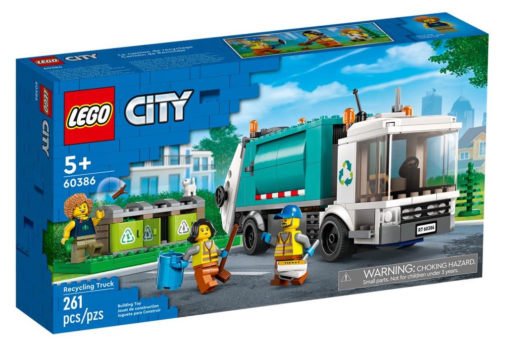 LEGO CITY CAMION PER IL RICICLAGGIO DEI RIFIUTI 60386