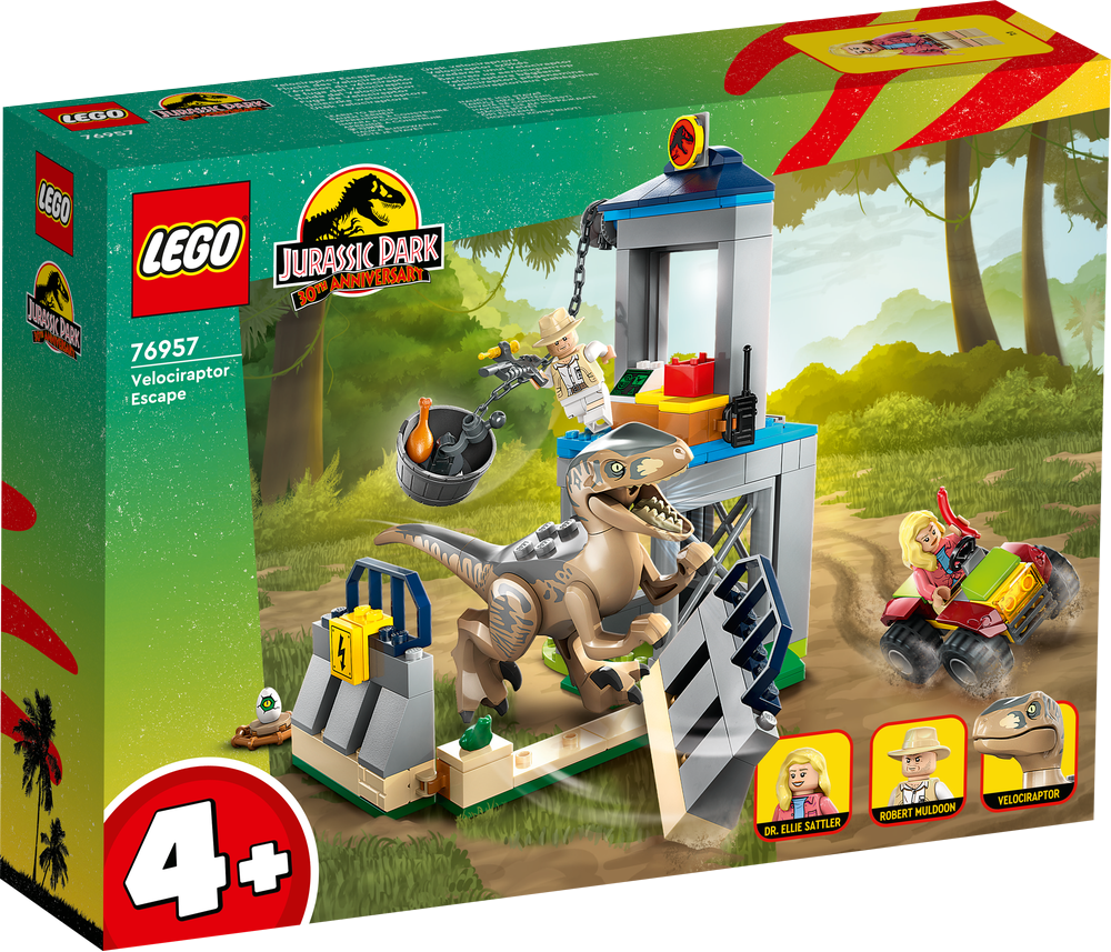 LEGO JURASSIC WORLD LA FUGA DEL VELOCIRAPTOR 76957