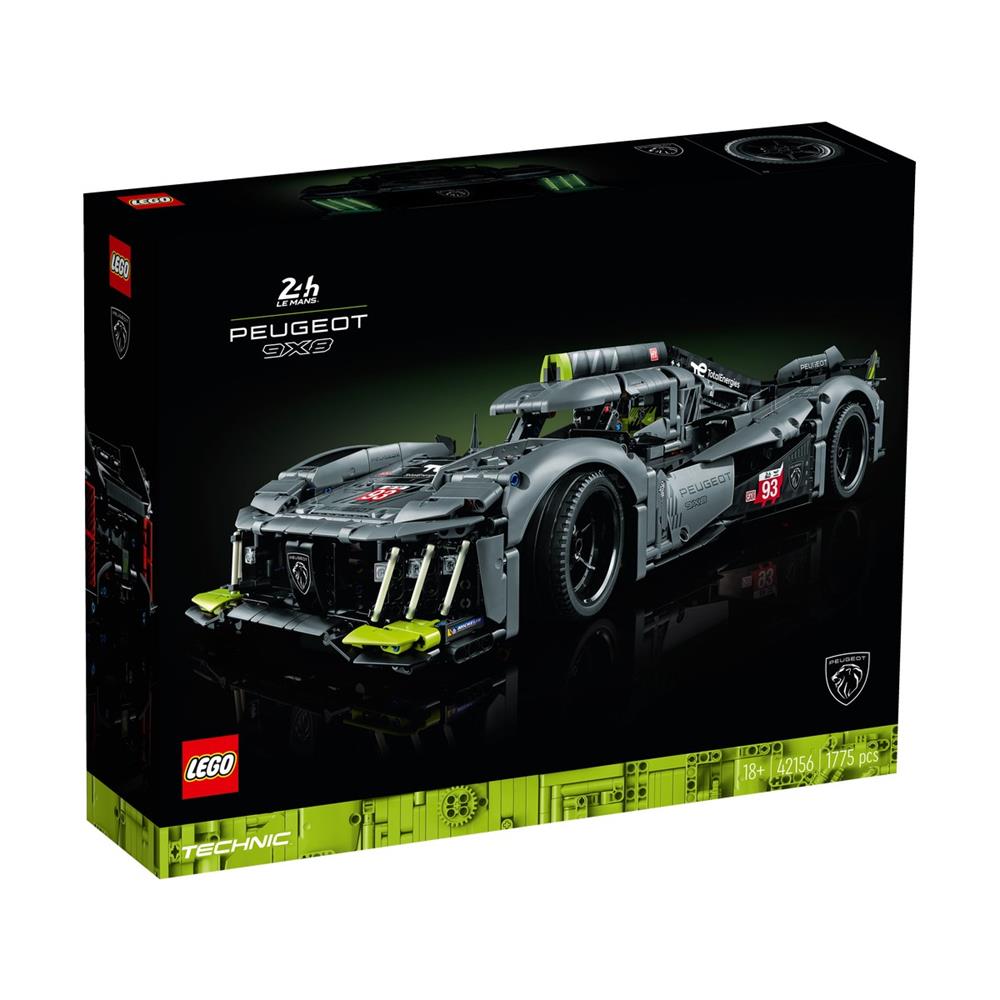 LEGO TECHNIC PEUGEOT 9X8 24H LE MANS HYBRID HYPERCAR 42156