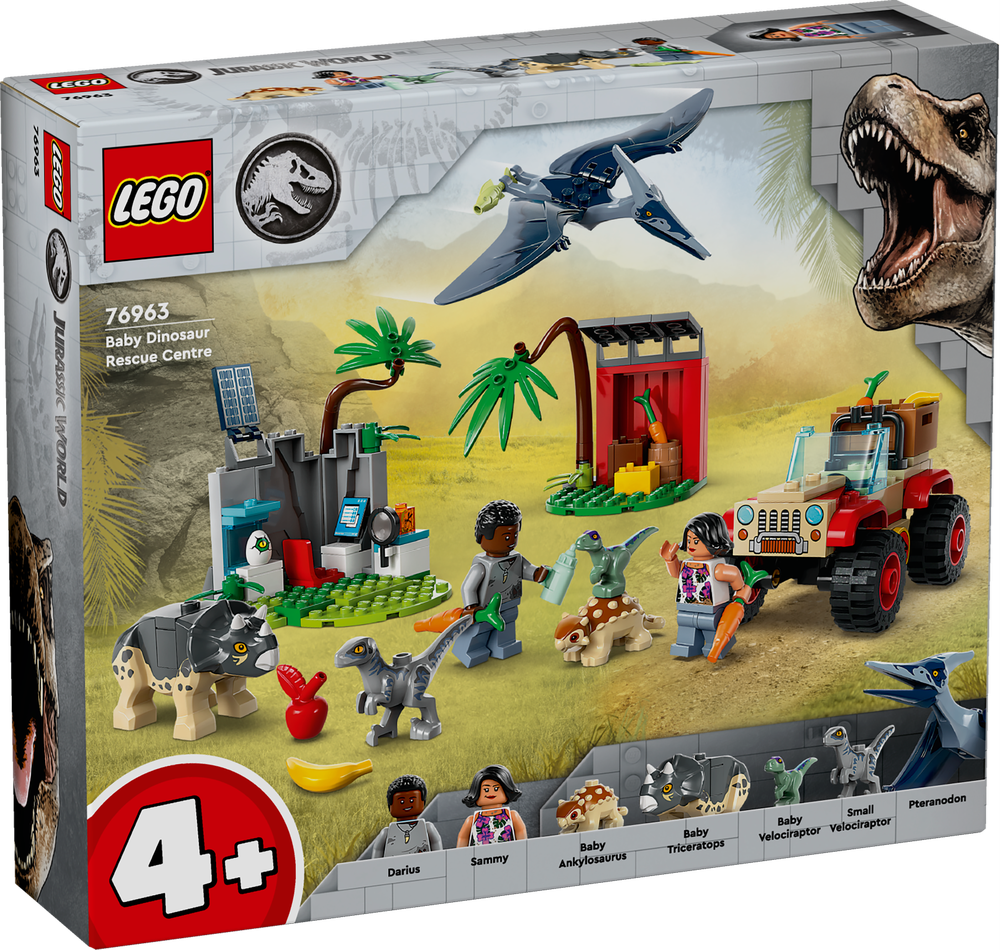 LEGO JURASSIC WORLD CENTRO DI SOCCORSO DEI BABY DINOSAURI 76963