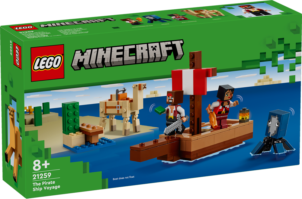 LEGO MINECRAFT IL VIAGGIO DEL GALEONE DEI PIRATI 21259