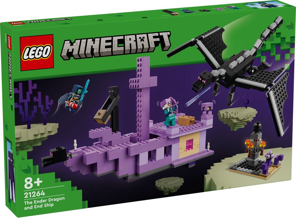 LEGO MINECRAFT L’ENDERDRAGO E LA NAVE DELL’END 21264