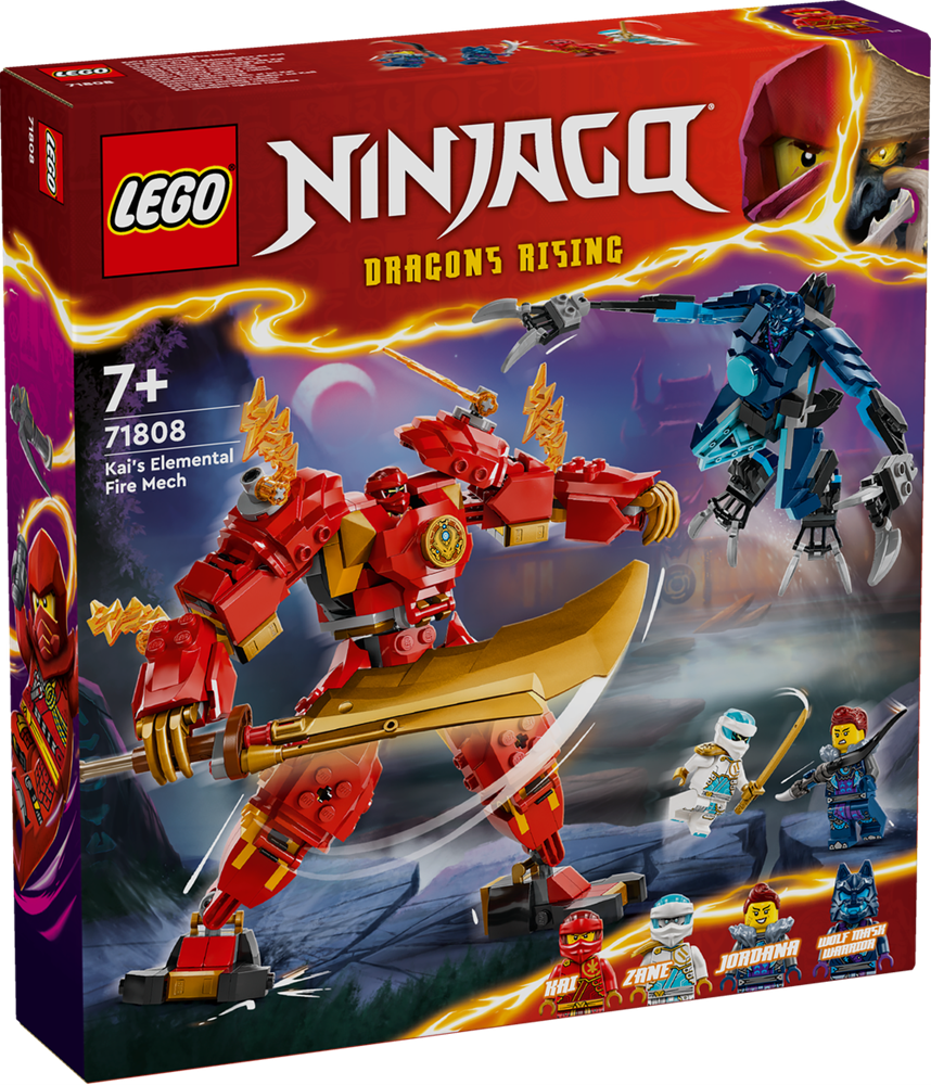 LEGO NINJAGO MECH ELEMENTO FUOCO DI KAI 71808