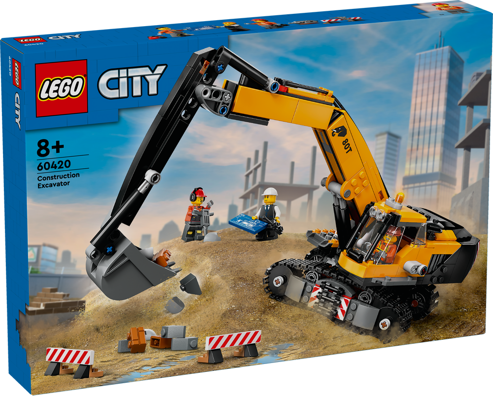 LEGO CITY ESCAVATORE DA CANTIERE GIALLO 60420