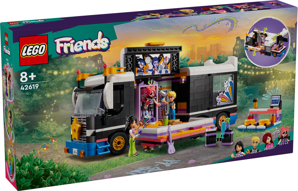 LEGO FRIENDS TOUR BUS DELLE POP STAR 42619