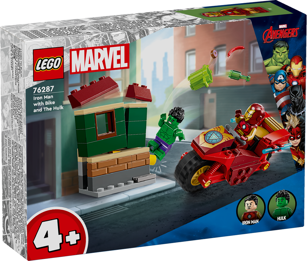 LEGO SUPER HEROES IRON MAN CON MOTO E THE HULK 76287