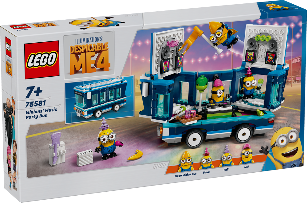 LEGO Despicable Me IL PARTY BUS MUSICALE DEI MINIONS 75581