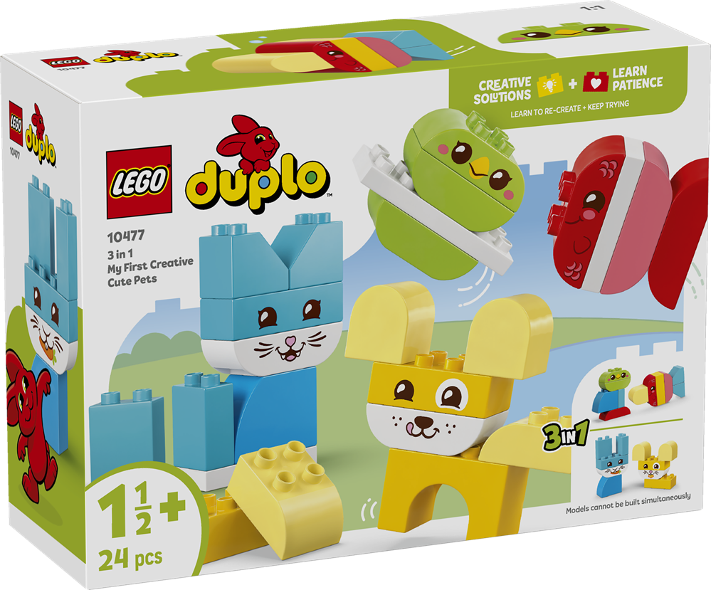LEGO DUPLO MY FIRST ANIMALI DOMESTICI CREATIVI 3 IN 1 10477