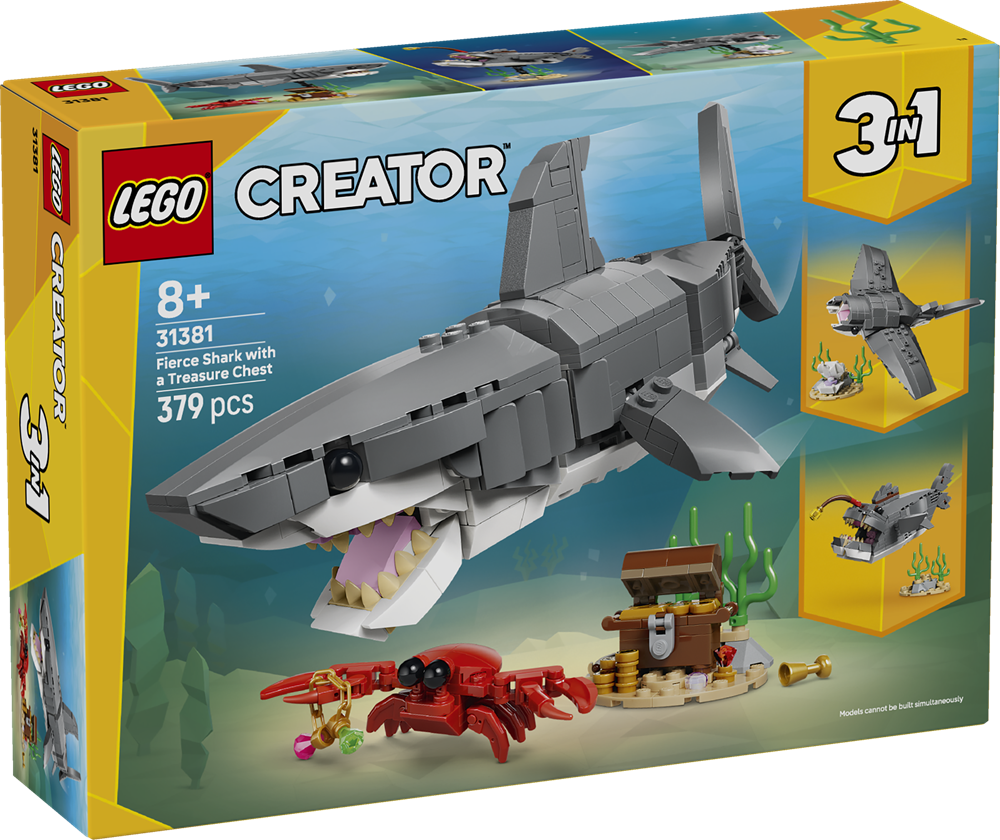 LEGO LEGO CREATOR SQUALO CON SCRIGNO DEL TESORO 31381