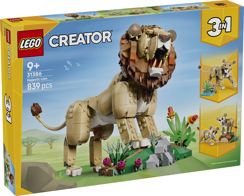 LEGO CREATOR ANIMALI SELVATICI: LEONE MAESTOSO 31386