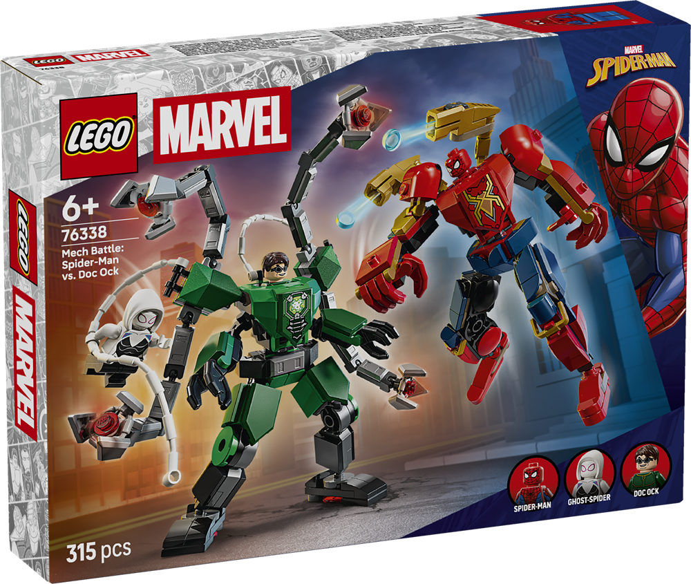 LEGO SUPER HEROES BATTAGLIA MECH: SPIDER-MAN VS. DOC OCK 76338