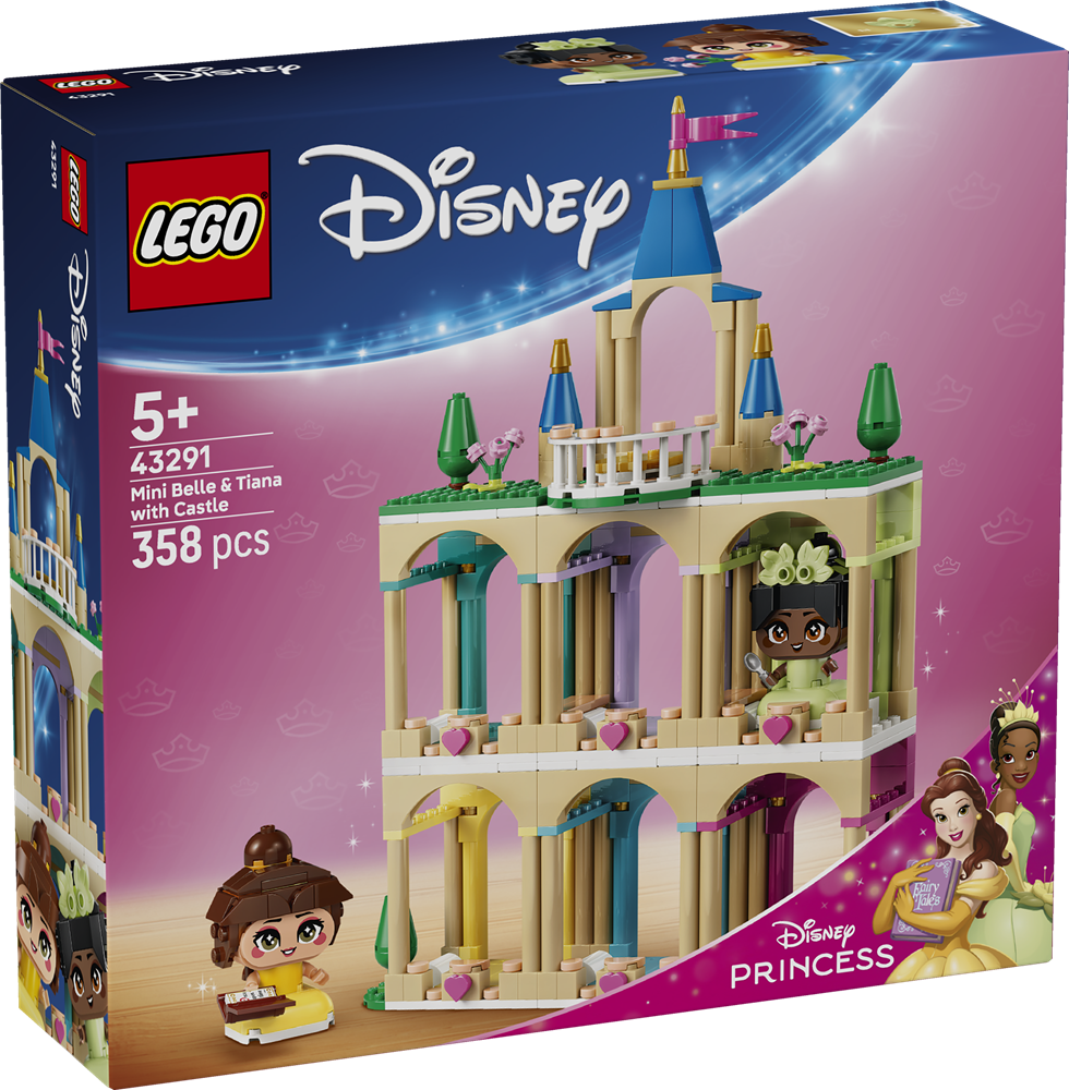 LEGO DISNEY™ MINI-BELLE E MINI-TIANA CON CASTELLO 43291
