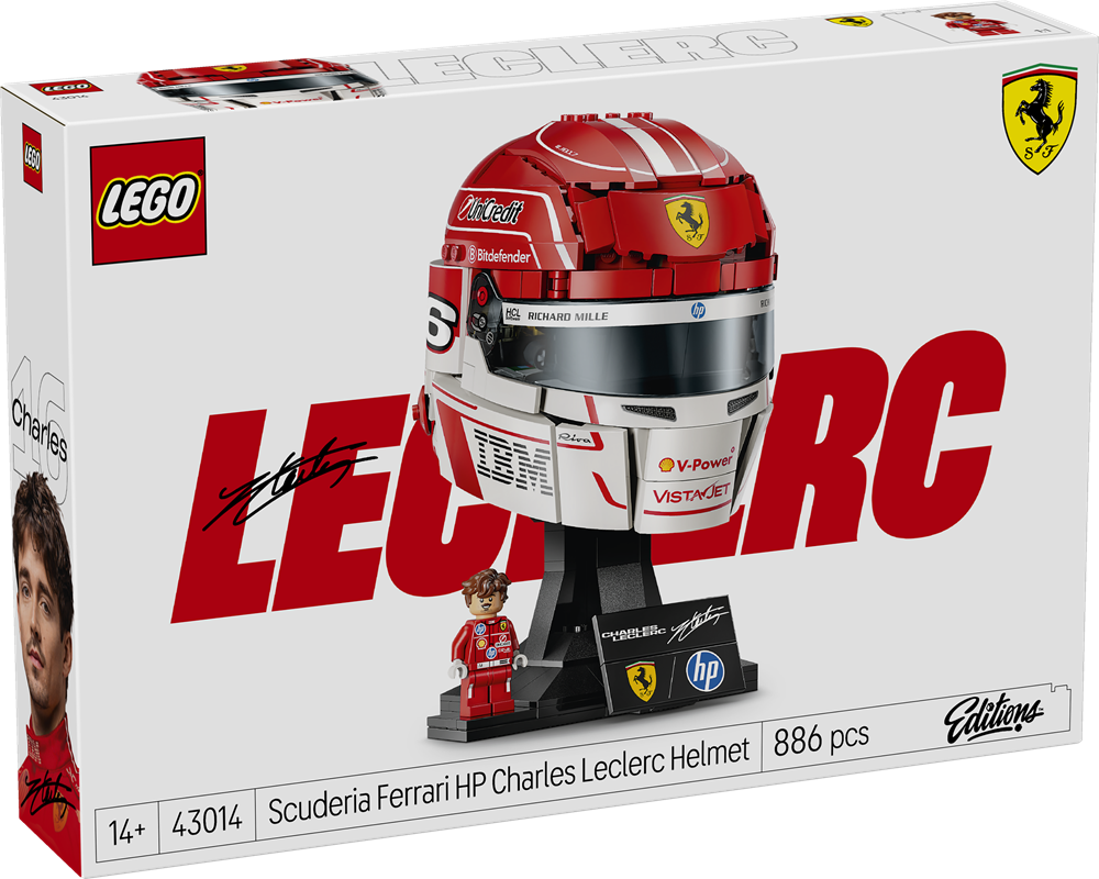 LEGO EDITIONS FORMULA 1 CASCO DI CHARLES LECLERC SCUDERIA FERRARI HP 43014