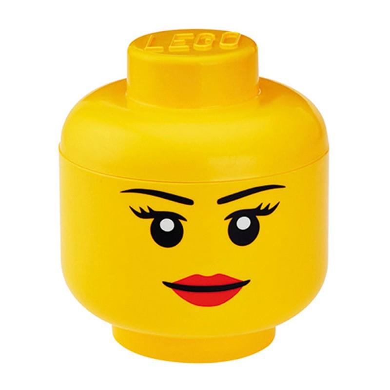 CONTENITORE LEGO TESTA LARGE GIRL