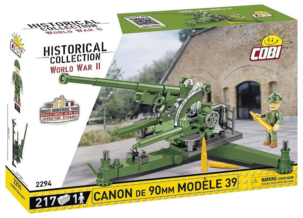 COBI HISTORICAL COLLECTION WWII CANNONE DA 90 MM MODELLO 1939 2294