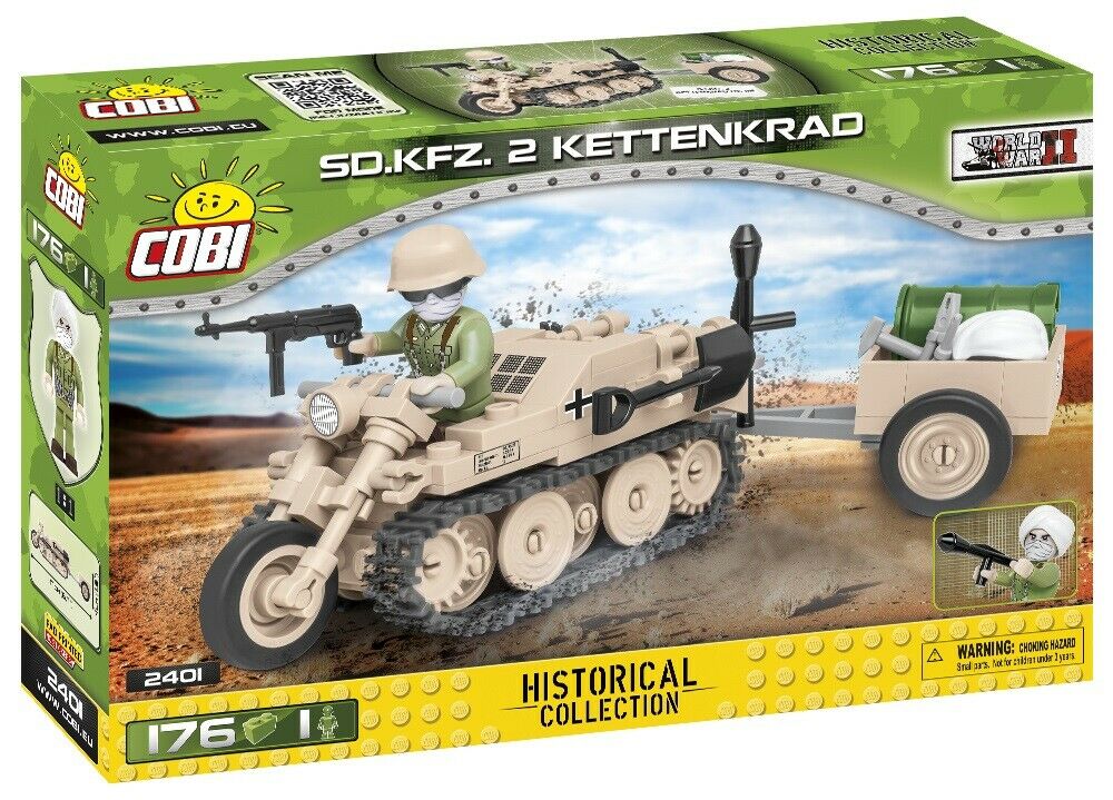 COBI HISTORICAL COLLECTION MOTOCINGOLATO SD.KFZ.2 KETTENKRAD WWII 2401