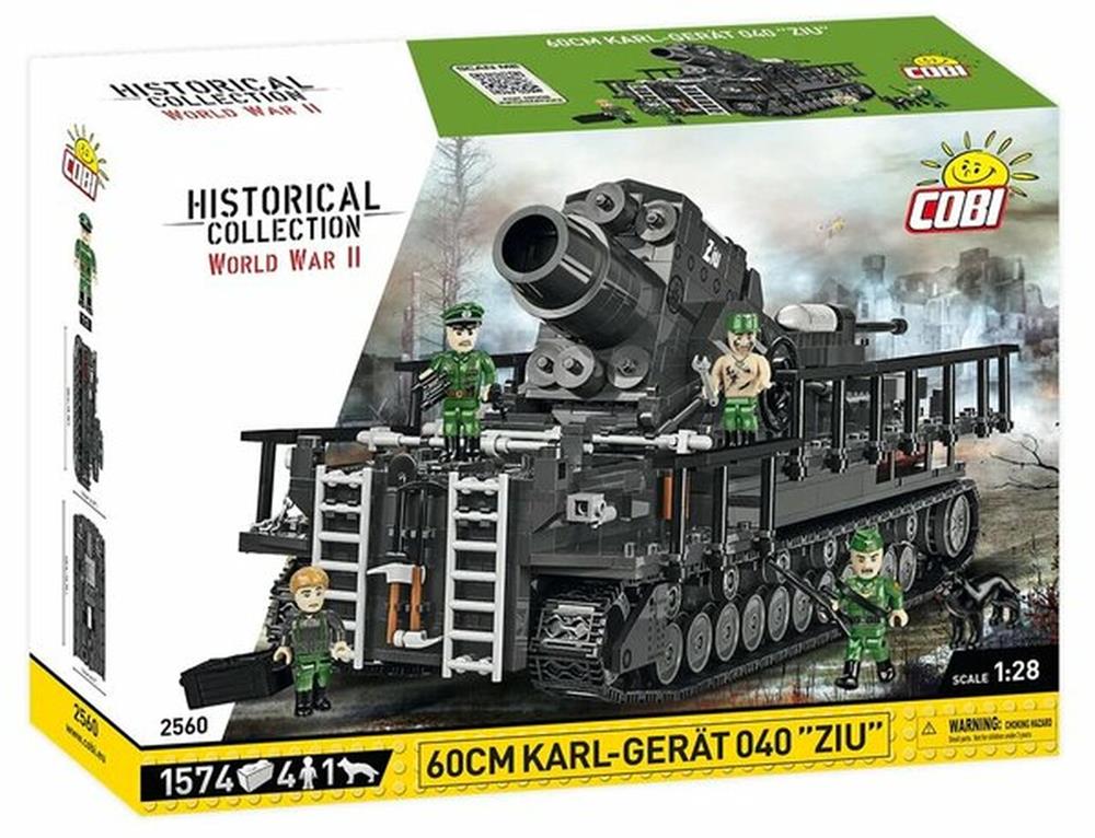 COBI HISTORICAL COLLECTION WWII 60 CM KARL-GERÄT 040 ZIU 2560