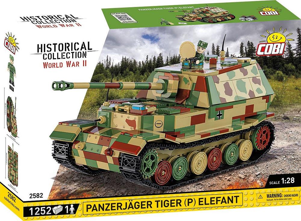 COBI HISTORICAL COLLECTION WWII PANZERJÄGER TIGER (P) ELEFANT 2582