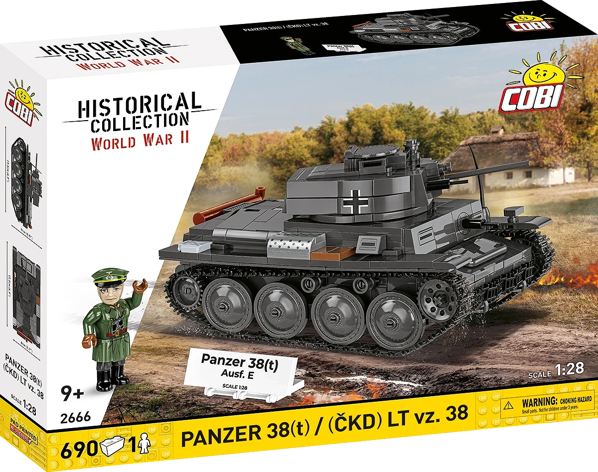 COBI HISTORICAL COLLECTION WWII PANZER 38(T) / (CKD) LT VZ.38 2666