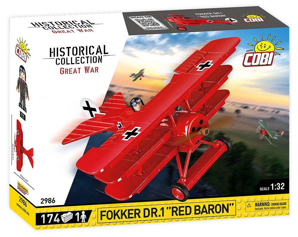 COBI HISTORICAL COLLECTION FOKKER DR.1 RED BARON 2986