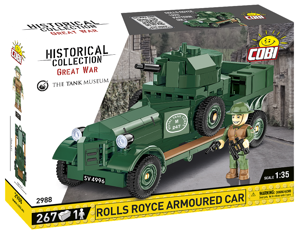 COBI HISTORICAL COLLECTIONROLLS-ROYCE ARMOURED CAR 1920 PATTERN MK I 2988