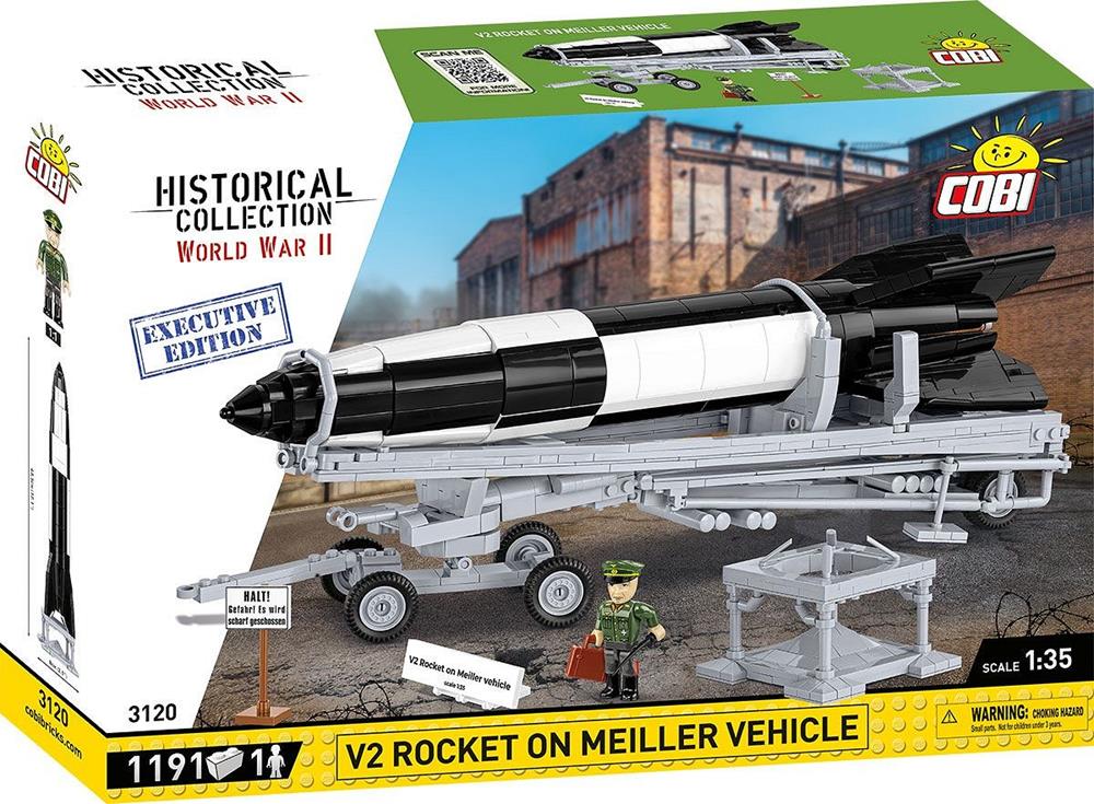 COBI HISTORICAL COLLECTION WWII RAZZO V2 SUL VEICOLO MEILLER - EXECUTIVE EDITION 3120