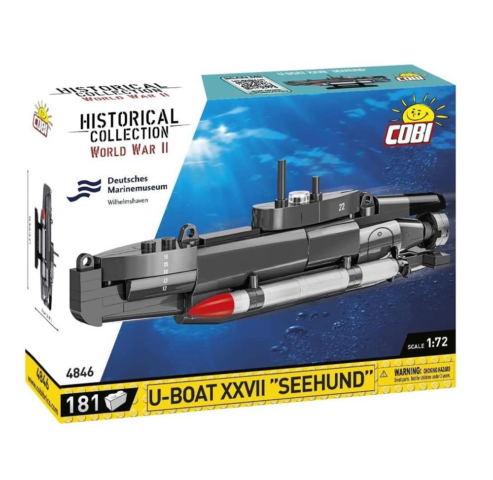 COBI HISTORICAL COLLECTION WWII U-BOAT XXVII SEEHUND 4846