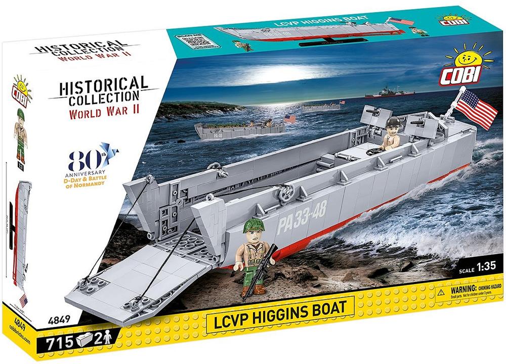 COBI HISTORICAL COLLECTION WWII LCVP HIGGINS BOAT 4849