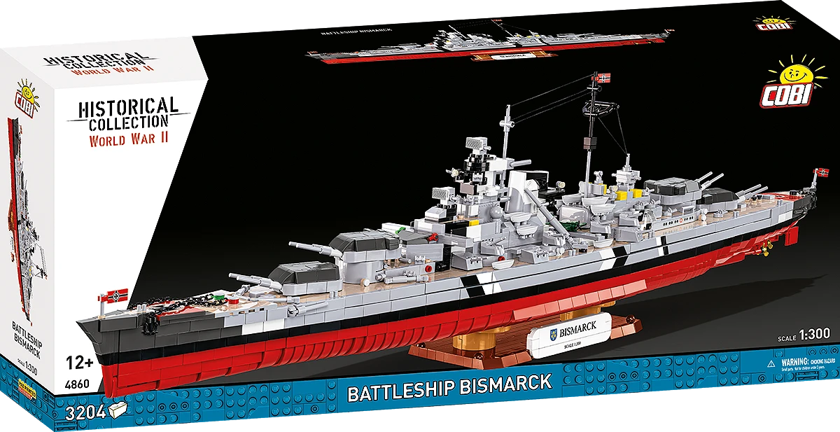 COBI HISTORICAL COLLECTION WWII BATTLESHIP BISMARCK 4860
