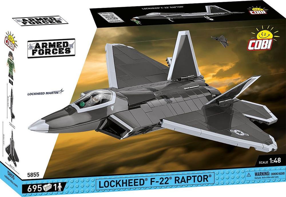 COBI ARMED FORCES LOCKHEED F-22 RAPTOR 5855