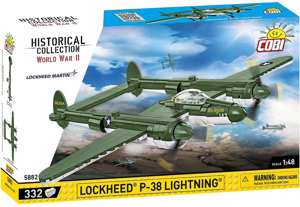 COBI HISTORICAL COLLECTION WWII LOCKHEED P-38 LIGHTNING 5882