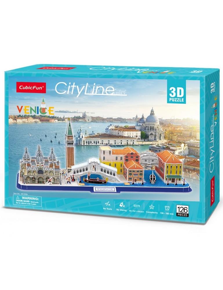 CUBICFUN PUZZLE 3D CITTÀ DEL MONDO - VENEZIA 126PZ